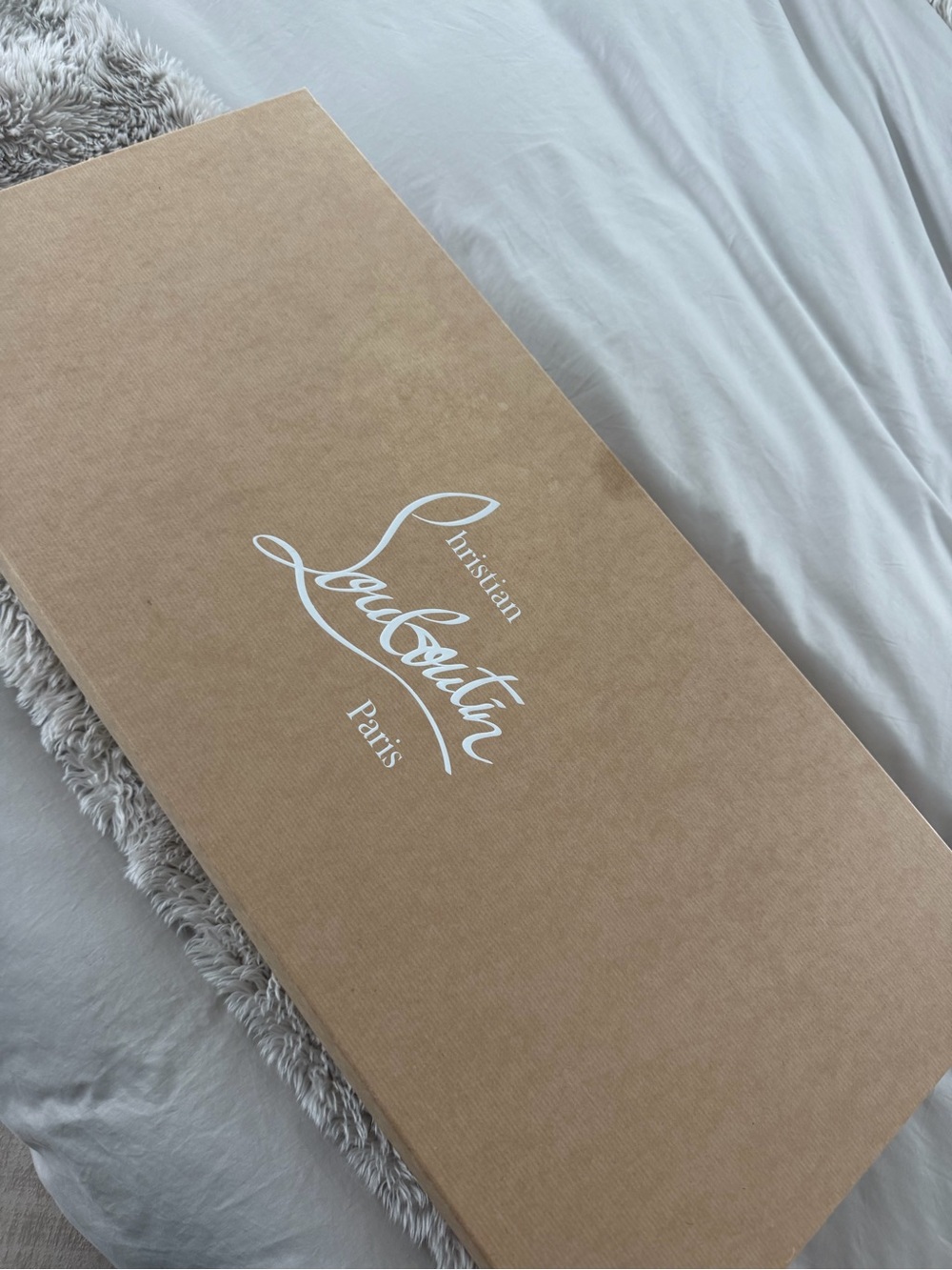 Christian Louboutin Blue and Red Heeled Boots - Picture 3 of 5